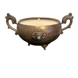 Dragon White Bronze Candle